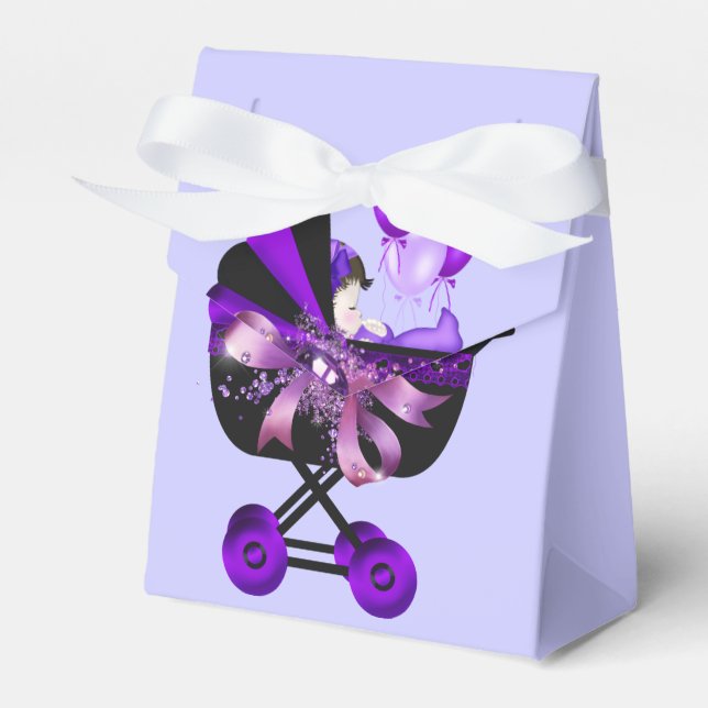 Ballotins Élégante Fête de Naissance Lavande Violette (Verso)