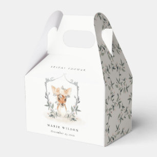 Ballotins Élégante Fête des mariées de cerf crest floral mou