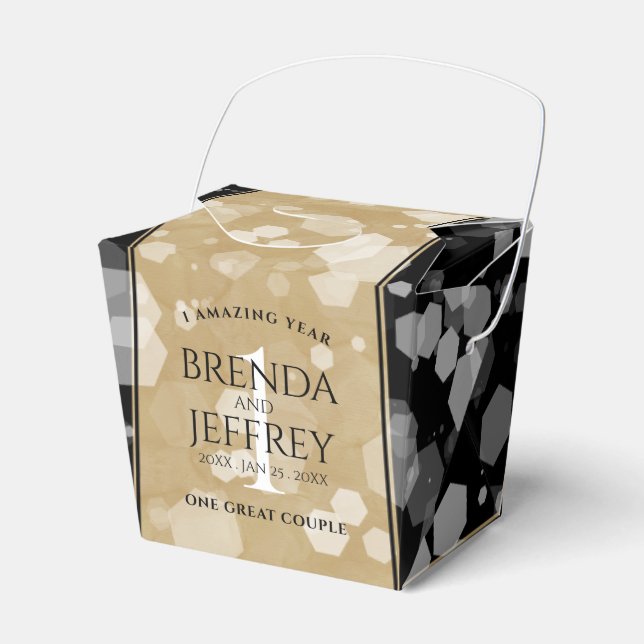 Ballotins Élégante fête du 1er anniversaire du Mariage de pa (Verso)