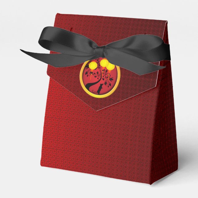 Ballotins Élégante Lanternes en or du Nouvel An chinois (Verso)