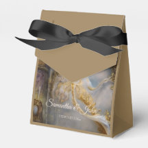 Élégante Porte d'or céleste, Texte Or