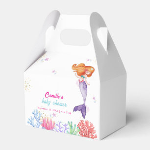 Ballotins Élégante sous la mer Sirène Corail Baby Shower 