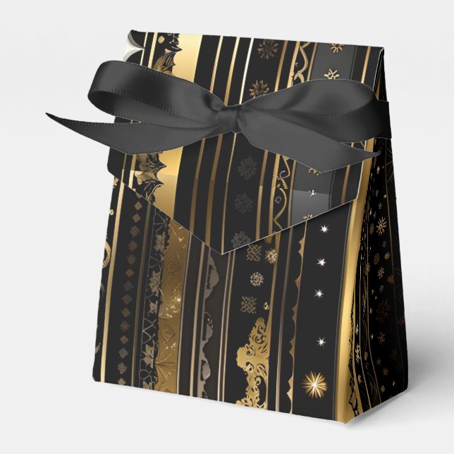 Ballotins Élégante Tente Verticale Noir Et Or (Verso)