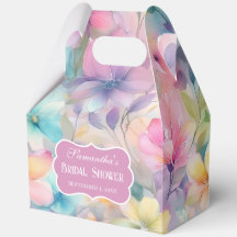 Élégantes Fleurs Aquarelle Pastel Mariage