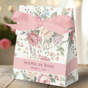 Ballotins Élégantes Roses Pastel Mariage Shabby Chic 