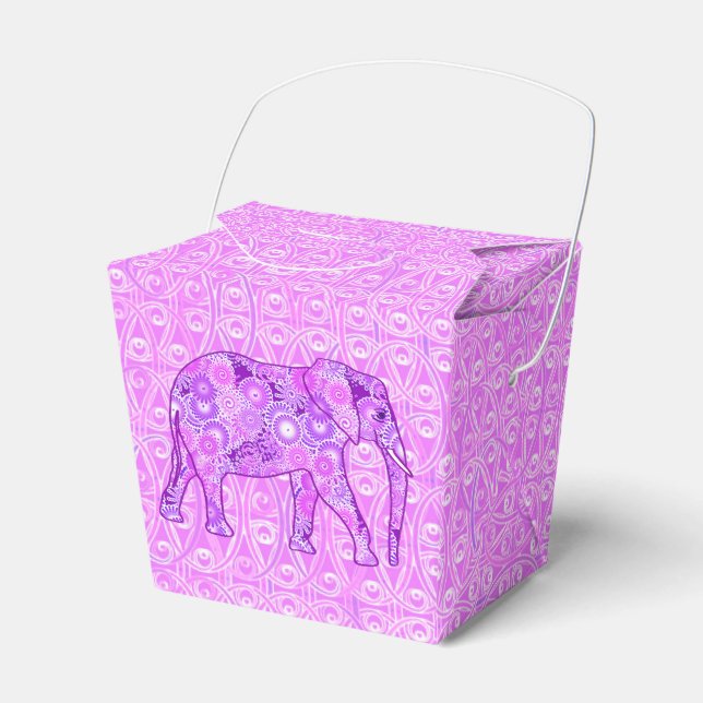 Ballotins Éléphale tourbillon fractal - violet et orchidée (Verso)