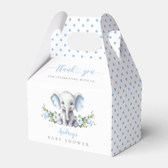 Ballotins Eléphant Bleu Cute Petit Arachide Bébé Garçon Douc (Verso)