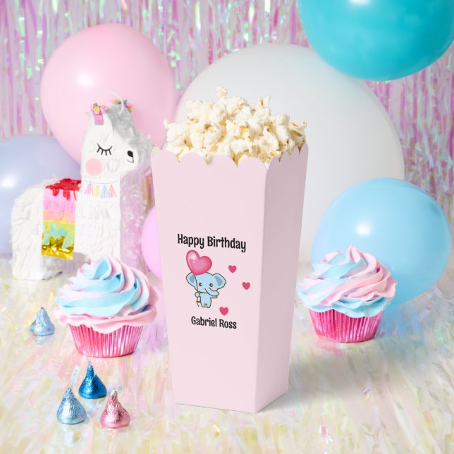 Ballotins Éléphant rose mignon anniversaire (Fête)