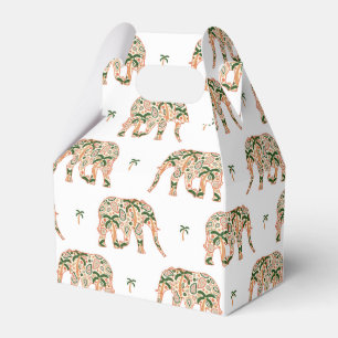 Ballotins Éléphants ornés de paisley floral indien