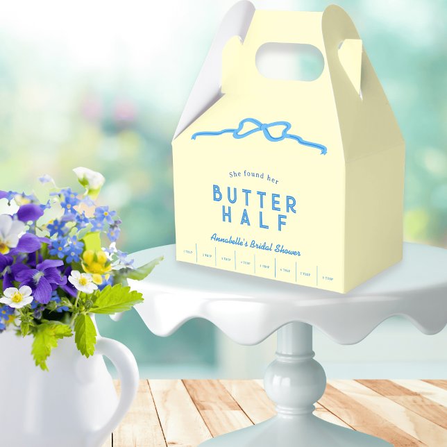 Ballotins Elle a trouvé sa douche de mariée Butter Half Blue (Créateur téléchargé)