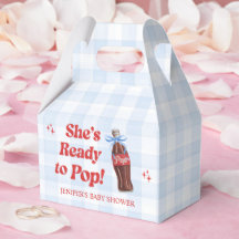 Elle est prête à faire éclater la Baby Shower Soda