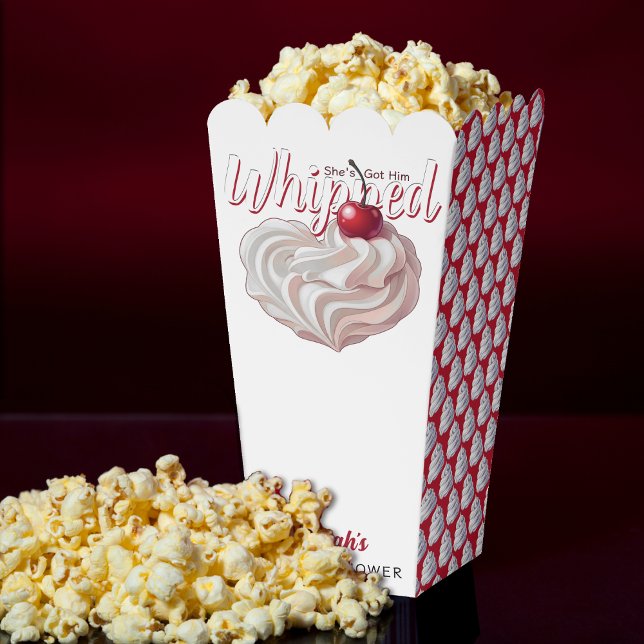 Ballotins Elle l'a fait arroser la Fête des mariées de ceris (She's Got Him Whipped Cream Cherry Bridal Shower Favor Boxes
)