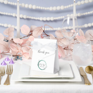 Ballotins Emerald Green Simple Wreath Mariage