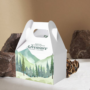 Ballotins Emerald Greenery Mountain Pine Rustic Mariage