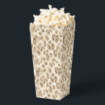 Ballotins Empreinte de léopard<br><div class="desc">Cette boîte de faveur de fête est affichée dans un empreinte de léopard safari moderne. Couleurs beige et marron. Customisez cet objet ou achetez comme indiqué. Image stock</div>