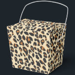 Ballotins Empreinte de léopard<br><div class="desc">Cette boîte de faveur de fête est affichée dans un empreinte de léopard safari moderne. Couleurs beige et marron. Customisez cet objet ou achetez comme indiqué. Image stock</div>