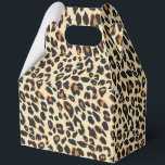 Ballotins Empreinte de léopard<br><div class="desc">Cette boîte de faveur de fête est affichée dans un empreinte de léopard safari moderne. Couleurs beige et marron. Customisez cet objet ou achetez comme indiqué. Image stock</div>