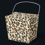 Ballotins Empreinte de léopard<br><div class="desc">Cette boîte de faveur de fête est affichée dans un empreinte de léopard safari moderne. Couleurs beige et marron. Customisez cet objet ou achetez comme indiqué. Image stock</div>