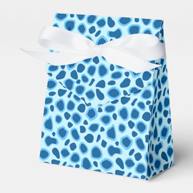Ballotins Empreinte de léopard - Cobalt foncé et bleu ciel (Verso)
