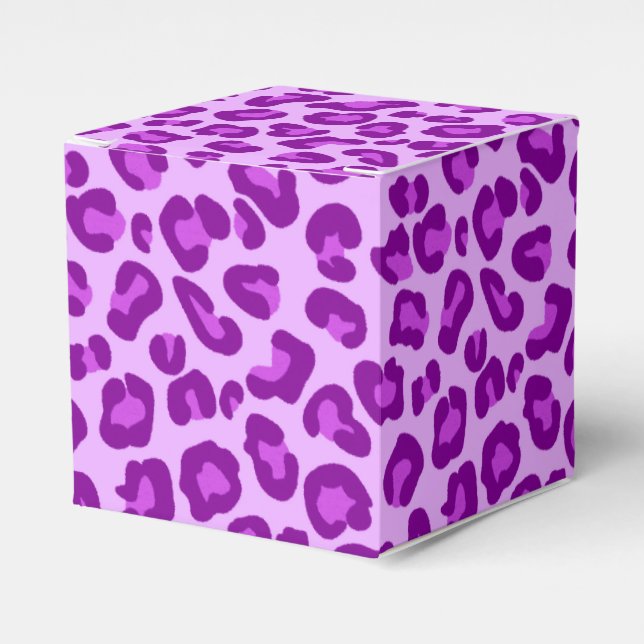 Ballotins Empreinte de léopard en violet profond et lavande (Verso)