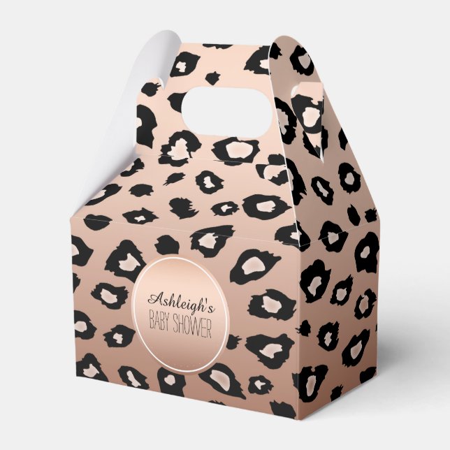 Ballotins Empreinte de léopard noir bronze or Ombre (Verso)