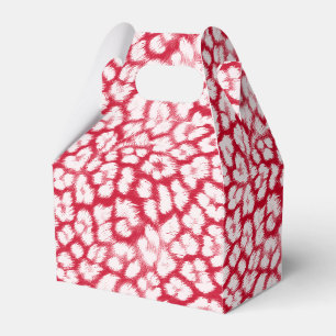 Ballotins Empreinte de léopard rouge et blanc