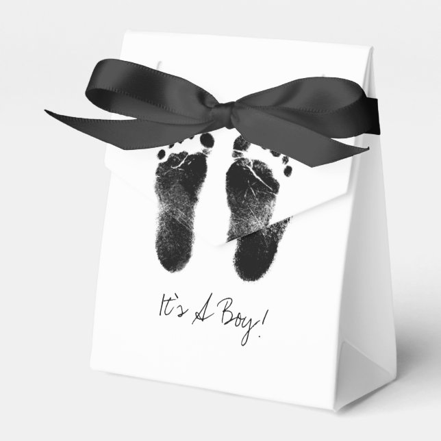 Ballotins Empreintes de bébé noir et blanc (Verso)