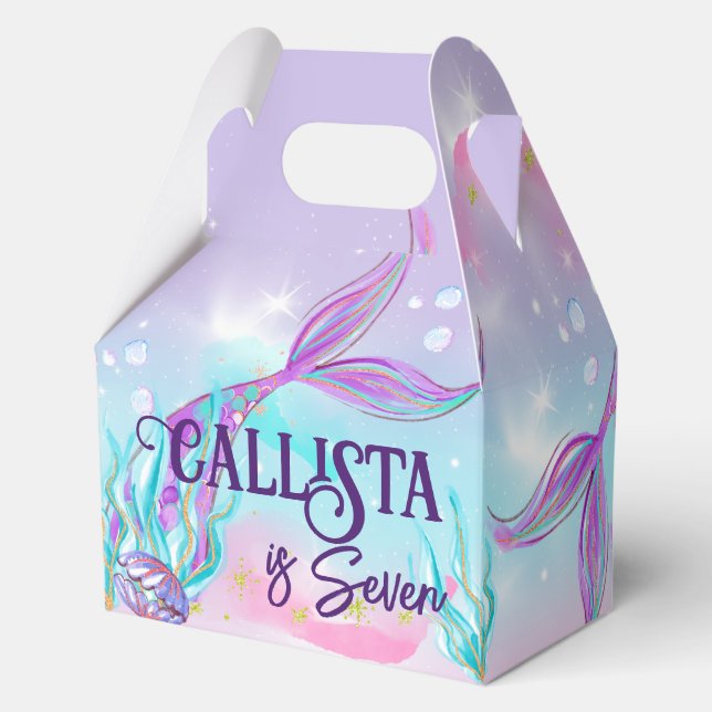 Ballotins Enchanter Des Boîtes De Fête À Thème De Sirène (Recto)