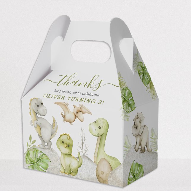 Ballotins Enfants Aquarelle Dinosaur fête d'anniversaire (Créateur téléchargé)