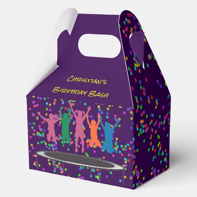 Ballotins Enfants Jump & Play Trampoline Anniversaire Bash (Verso)