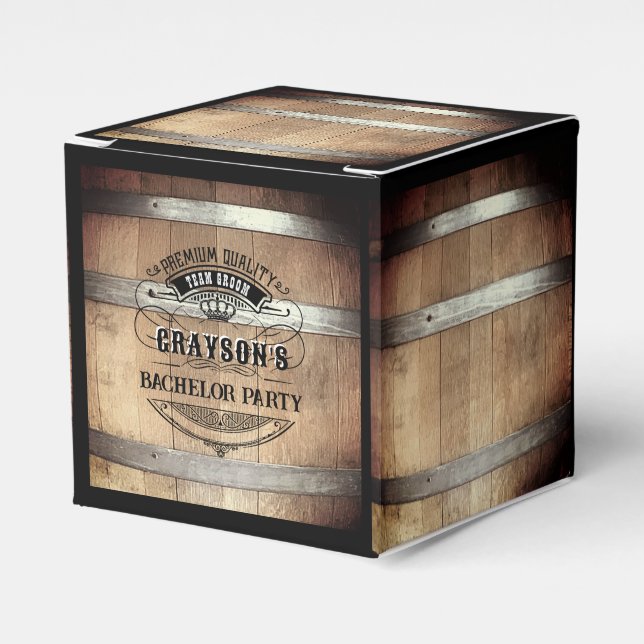 Ballotins Enterrement de vie de garçon Fût de Whisky Rustiqu (Verso)