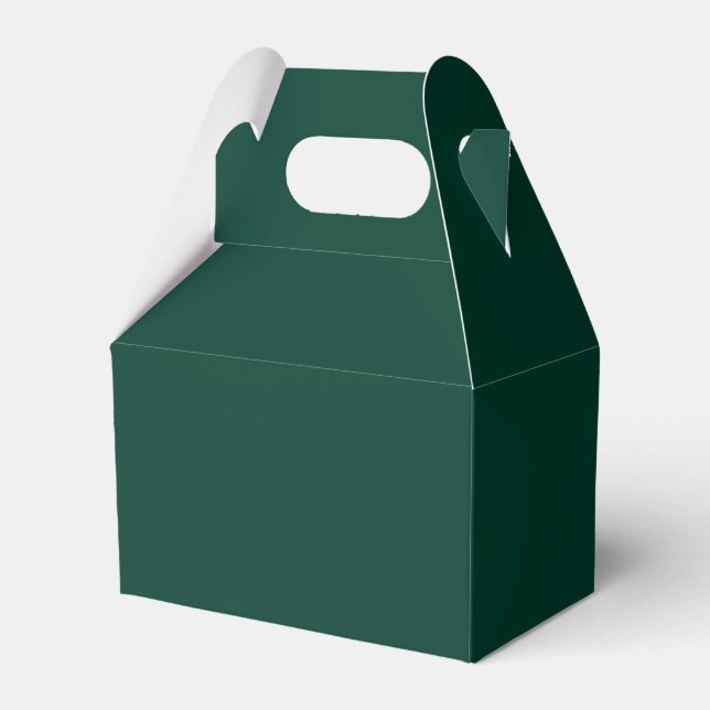 Ballotins Épinette de couleur solide vert foncé (Verso)