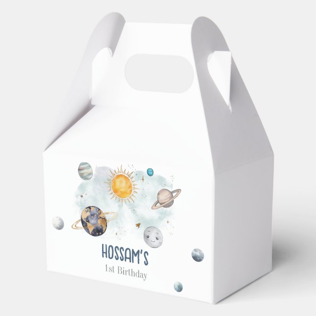 Ballotins Espace Extérieur Anniversaire Galaxie Soleil Lune  (Recto)