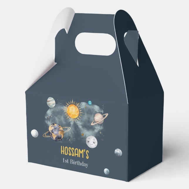 Ballotins Espace Extérieur Anniversaire Galaxie Soleil Lune  (Recto)