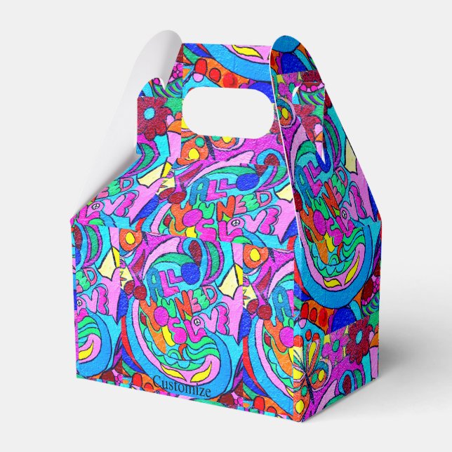 Ballotins étain de bonbon à la mode hippie (Verso)