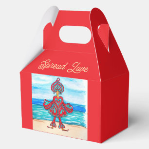 Ballotins Étalez l'amour, fille habillée d'amour !