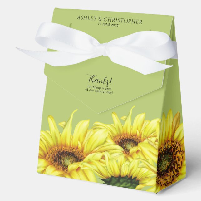 Ballotins Etanchéité Sunflower Mariage vert clair (Recto)