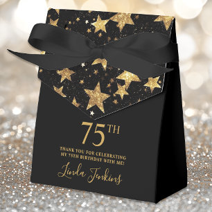 Ballotins Étoiles dorées pour un Merci de 75e anniversaire