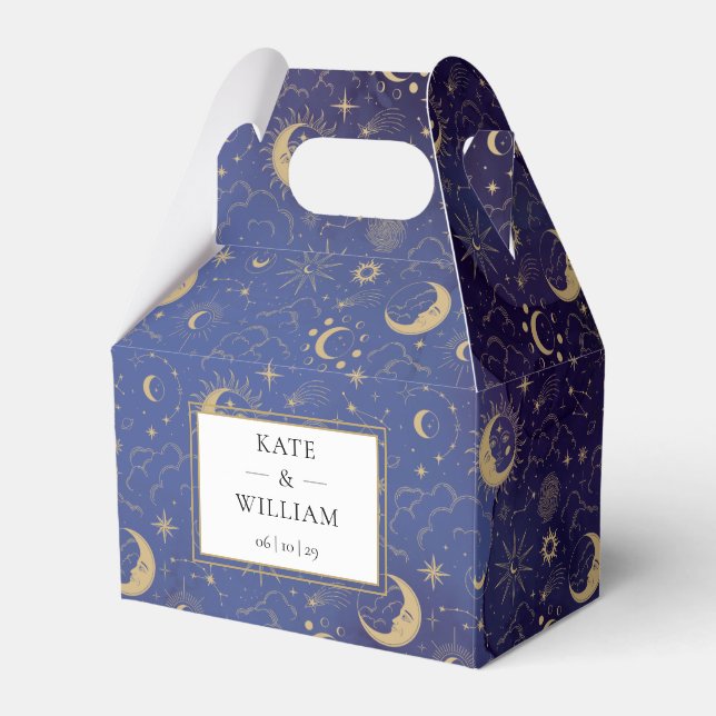 Ballotins Étoiles Et Lunes Mystiques Célestes Mariage (Verso)