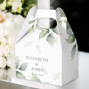 Ballotins Eucalyptus, Blanc, Verdure, Mariage