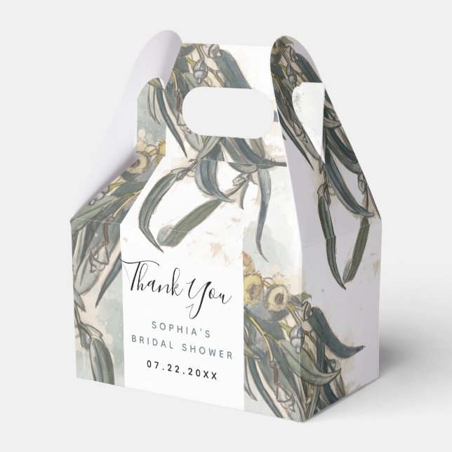 Ballotins Eucalyptus Feuille Fête des mariées verte (Verso)