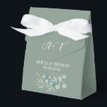 Ballotins Eucalyptus Sage Green Botanical Initiales Mariage<br><div class="desc">Eucalyptus,  botanique,  initiales,  rustique,  verdure,  ballotin aquarelle. Parfait pour les Mariages,  anniversaires,  fêtes.</div>