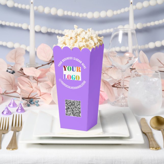 Ballotins Exemple de boîte à popcorn de logo de conception a (Mariage)