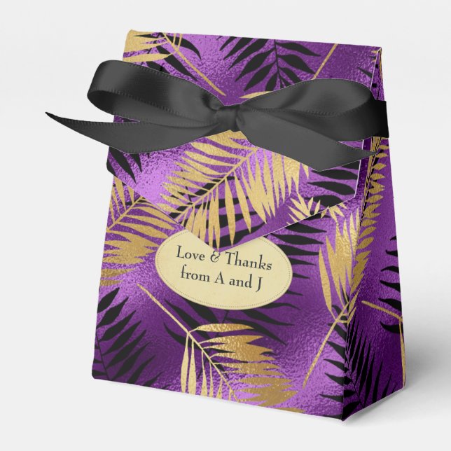 Ballotins Exotique Violet et Or Tropical (Verso)