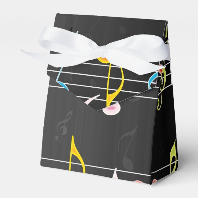 Ballotins Fab Music Notes sur Black (Verso)