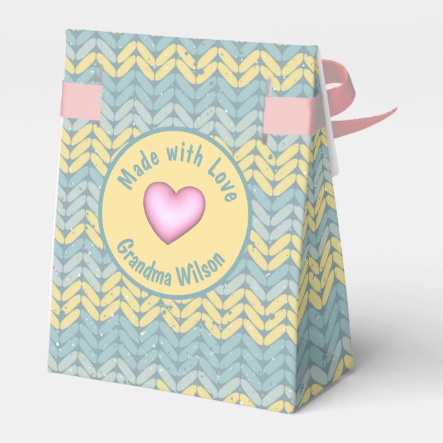 Ballotins Fabriqué avec l'amour nisé Crochet Fil Fer Personn (Arrière)