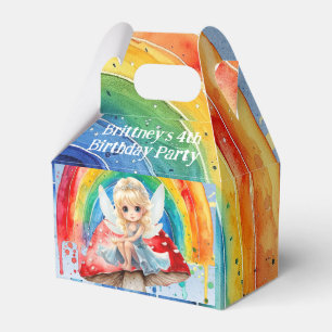 Ballotins Fairy Mushroom Paint Rainbow Girl Anniversaire