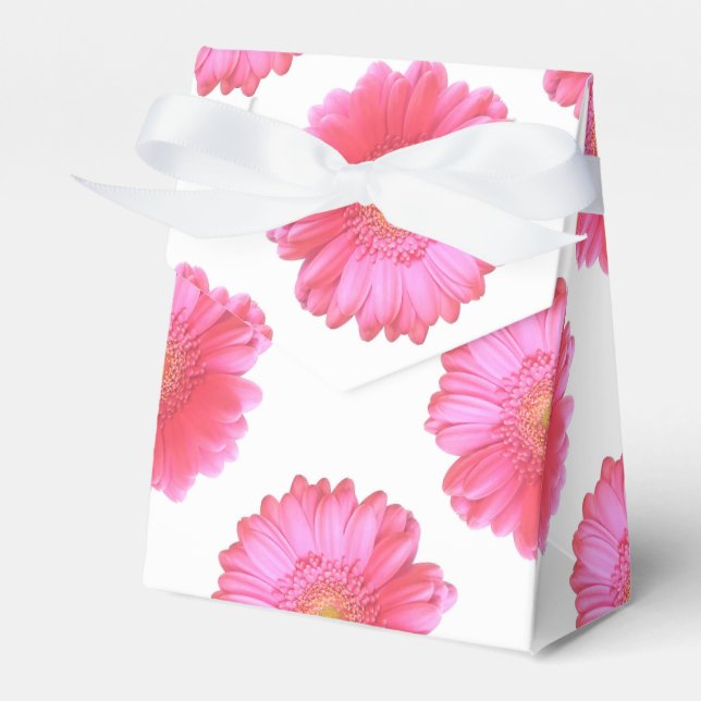 Ballotins Faisée de gerbera rose (Verso)