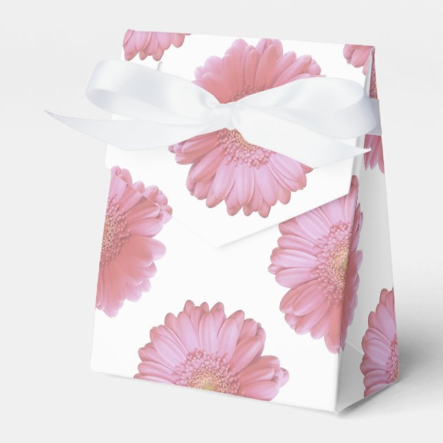 Ballotins Faisée de gerbera rose pâle (Verso)