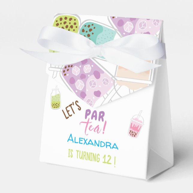 Ballotins Faisons l'anniversaire du thé bobba à thé (Verso)